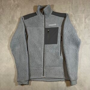 Norrona Trollveggen Thermal Pro Jacket Mens Small Gray Polartec Fleece